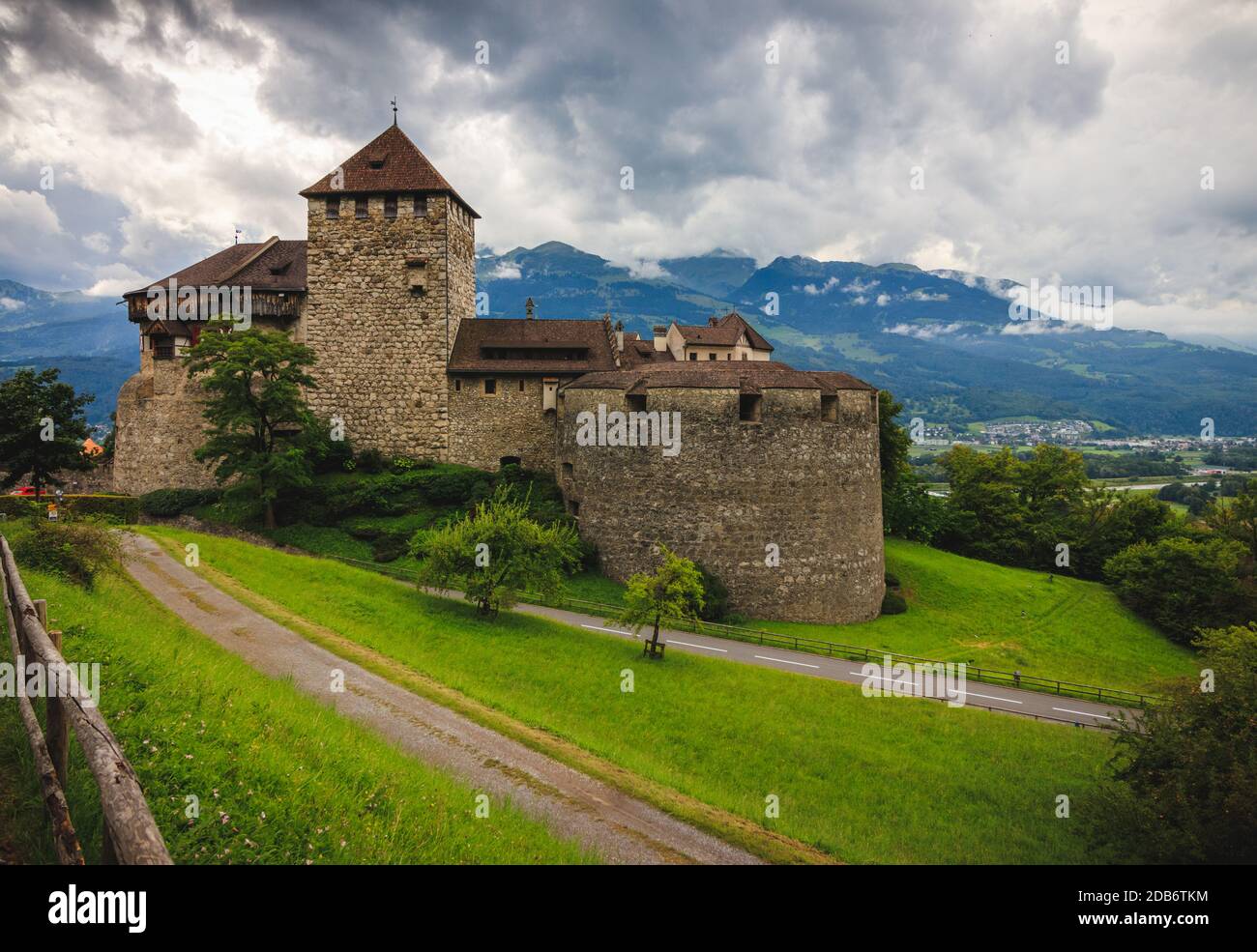 Castello Vaduz, Liechtenstein Foto Stock