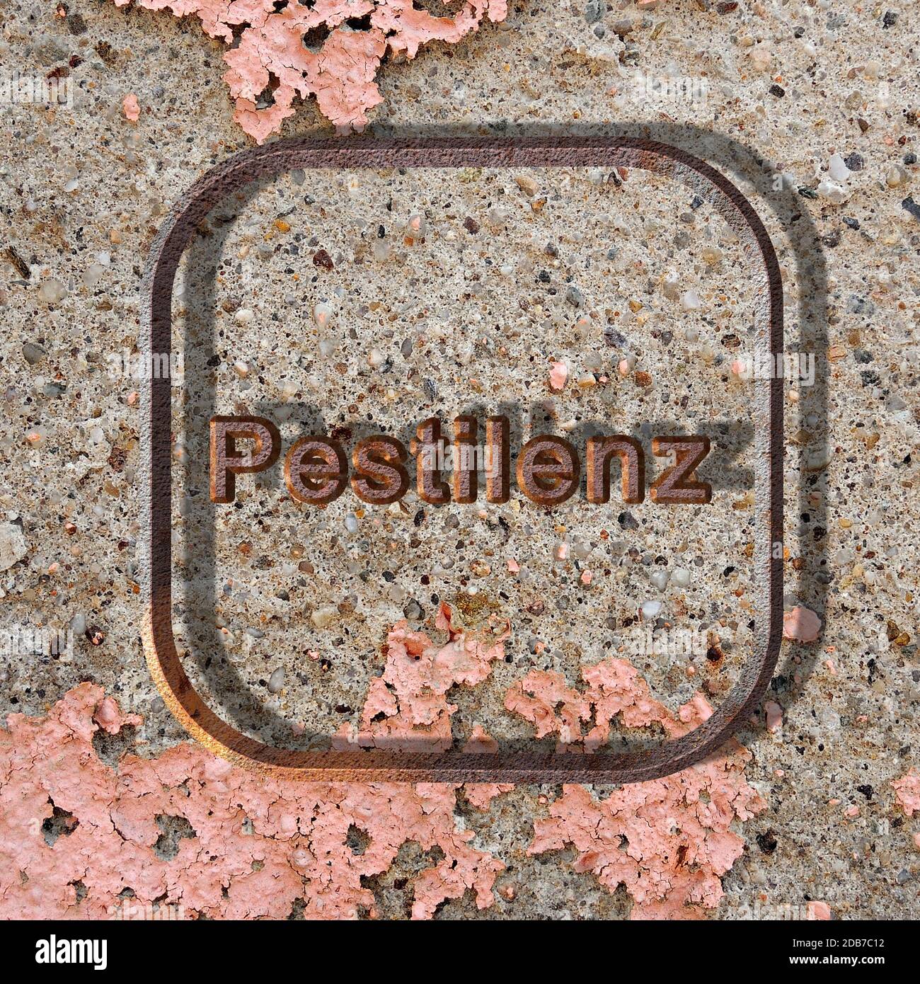 Pessilence - Word o testo come illustrazione 3D, rendering 3D. Foto Stock