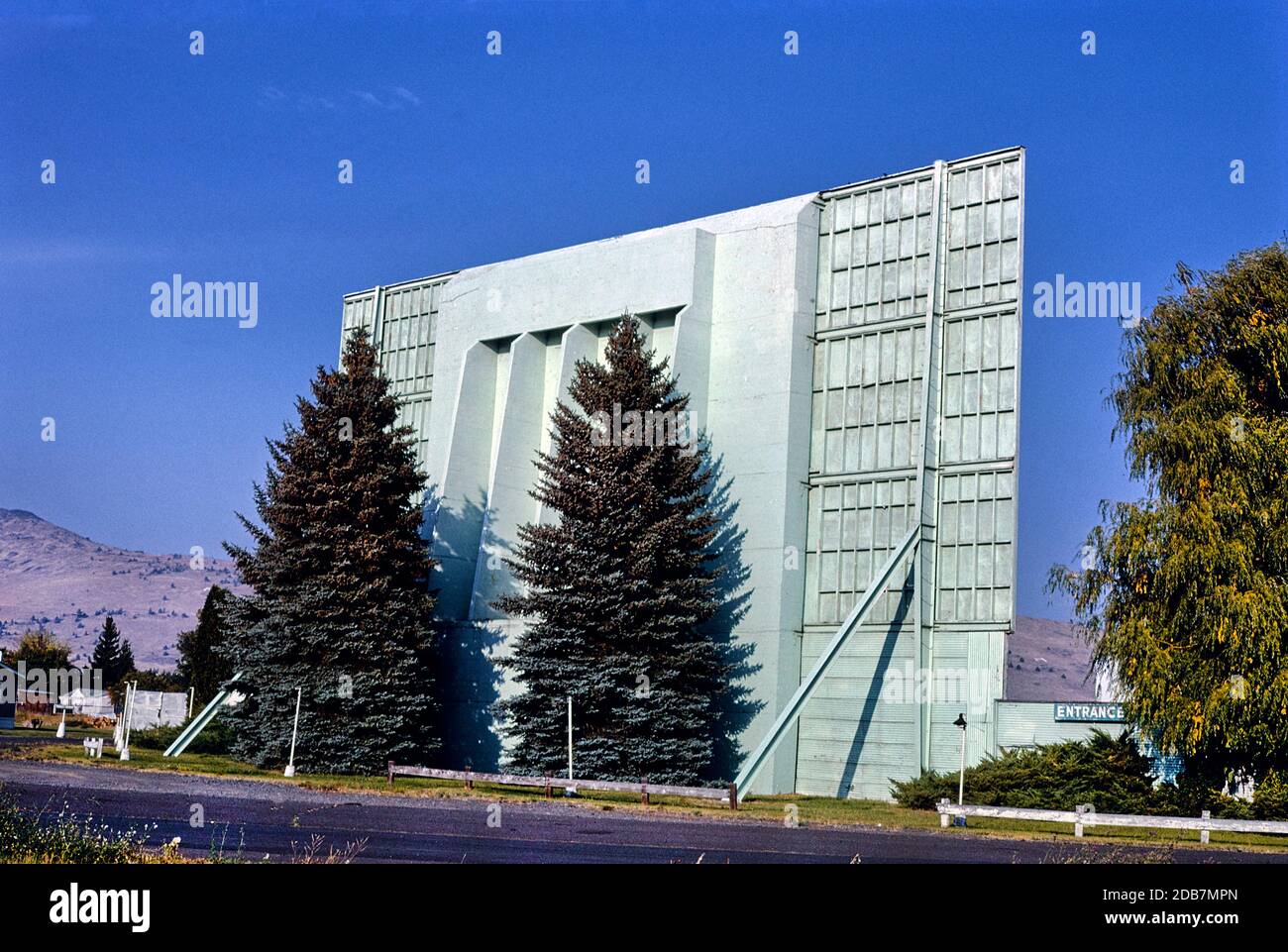 Shasta Drive-in Theatre, Winter Avenue, Klamath Falls, Oregon, USA, John Margolies Roadside America Photograph Archive, 1987 Foto Stock