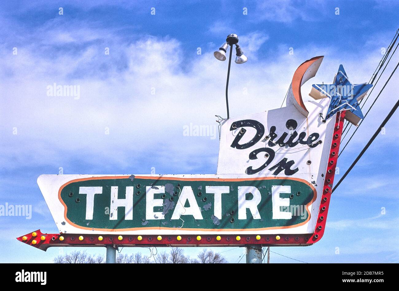 Star-Lite Drive-in, Cheyenne, Wyoming, USA, John Margolies Roadside America Photograph Archive, 1980 Foto Stock