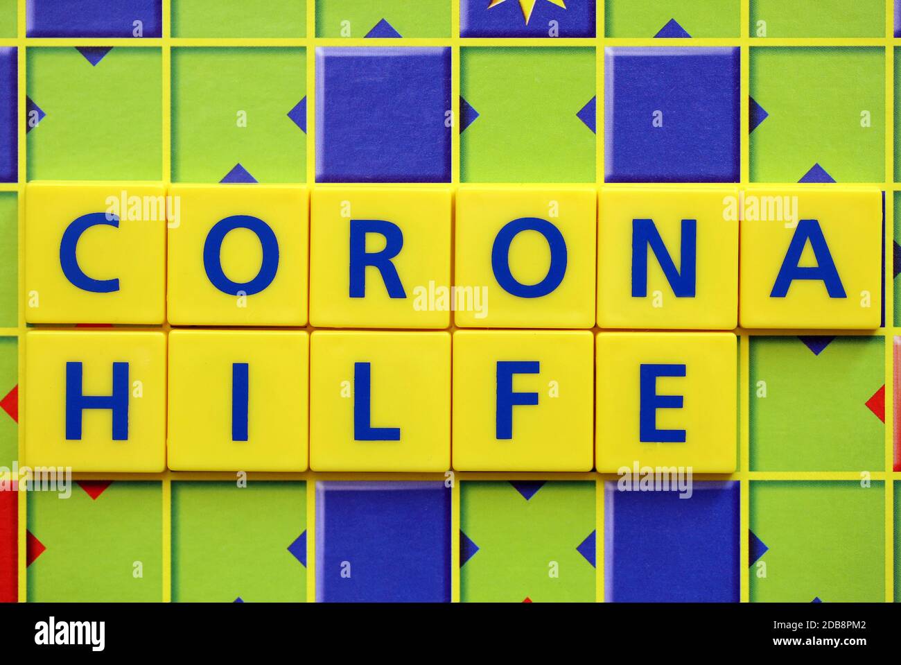 Corona aiuto Foto Stock