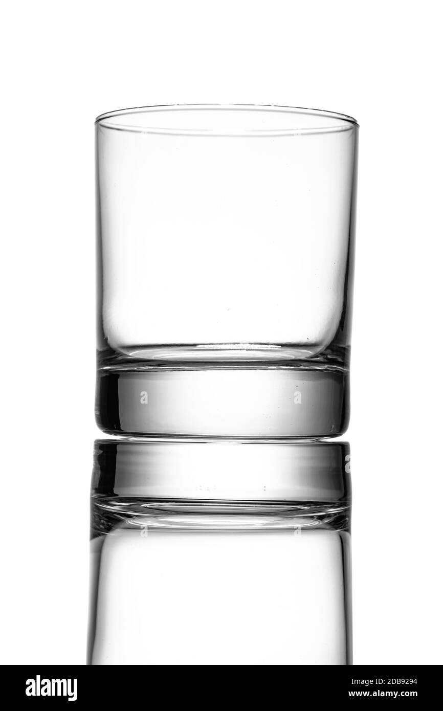Bicchiere Whskey in retro illuminato Foto Stock
