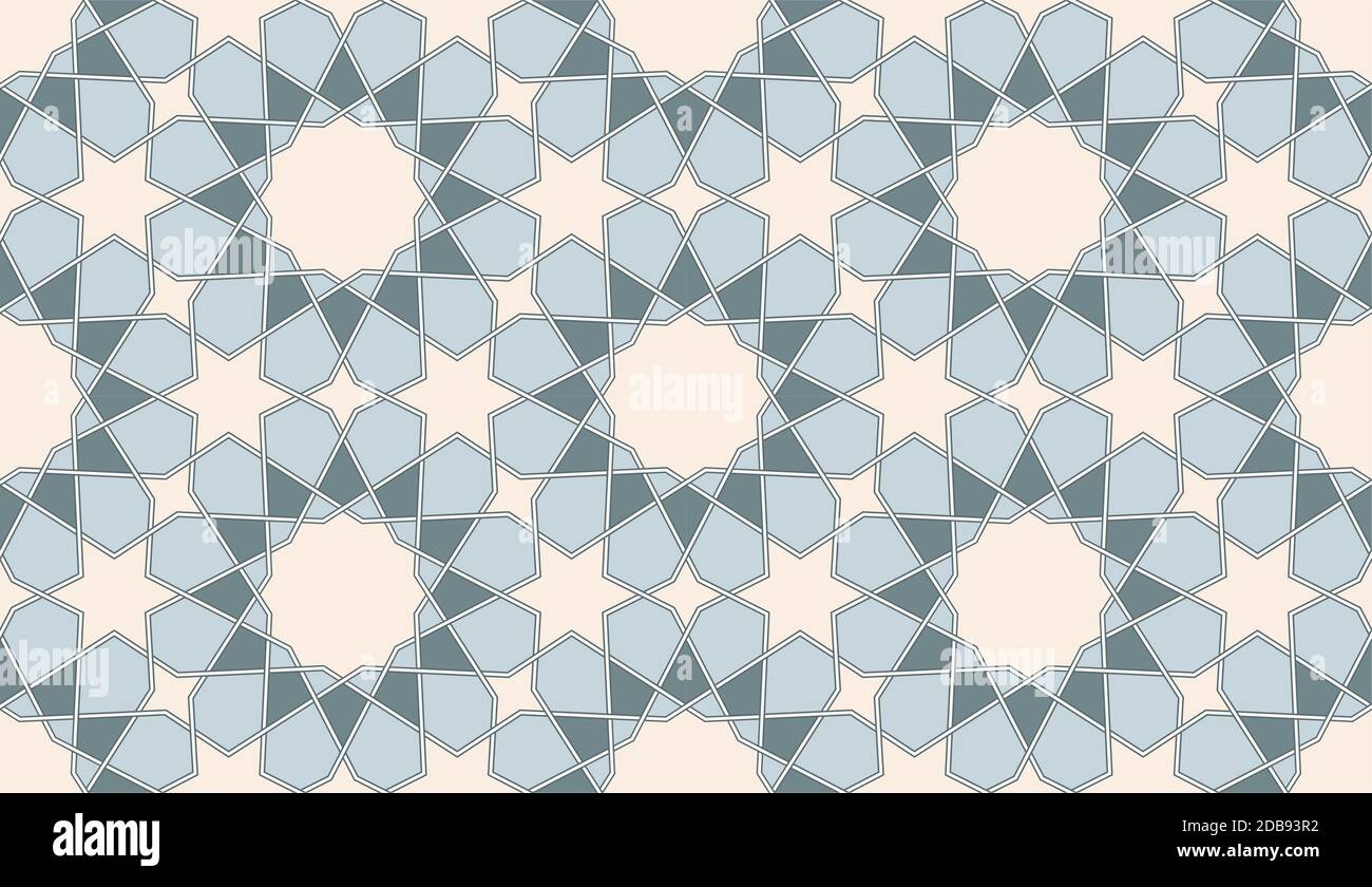 Un background islamico senza interruzioni. Illustrazione Vettoriale