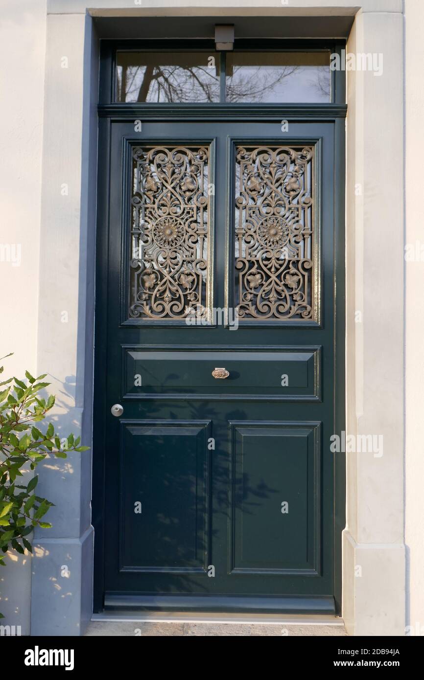 Porta storica nella città vecchia, Basilea Foto Stock