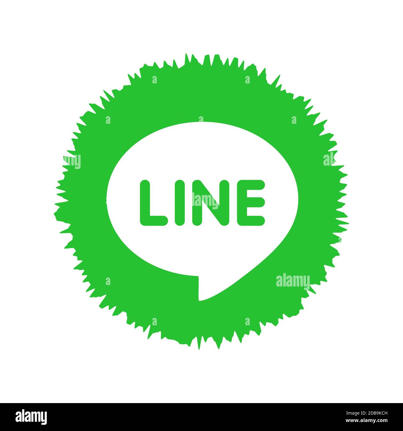 Logo DELLA LINEA. Line è una delle più famose applicazioni di messaggistica per le comunicazioni. LINE è una nuova applicazione di comunicazione per effettuare chiamate vocali gratuite e inviare messaggi gratuiti . Kharkiv, Foto Stock