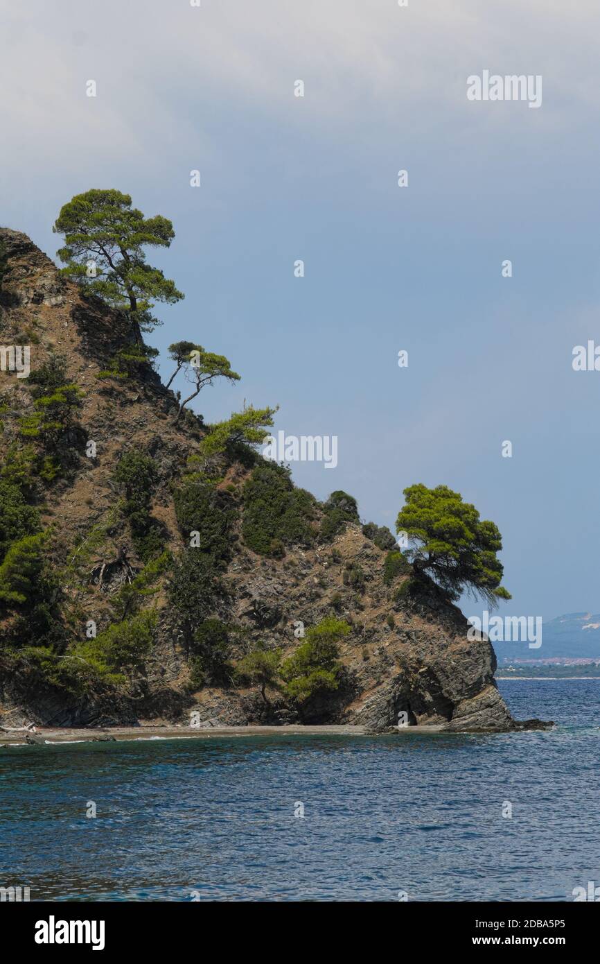 Bahia Beach in Grecia, Mar Mediterraneo Foto Stock