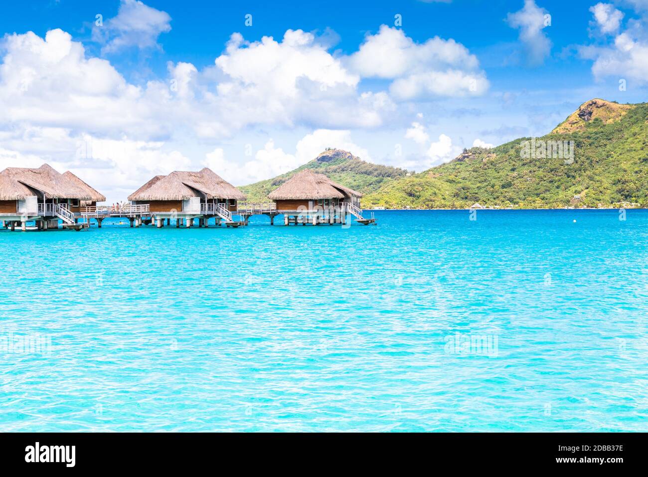 Isola di Bora Bora, Polinesia francese. Foto Stock