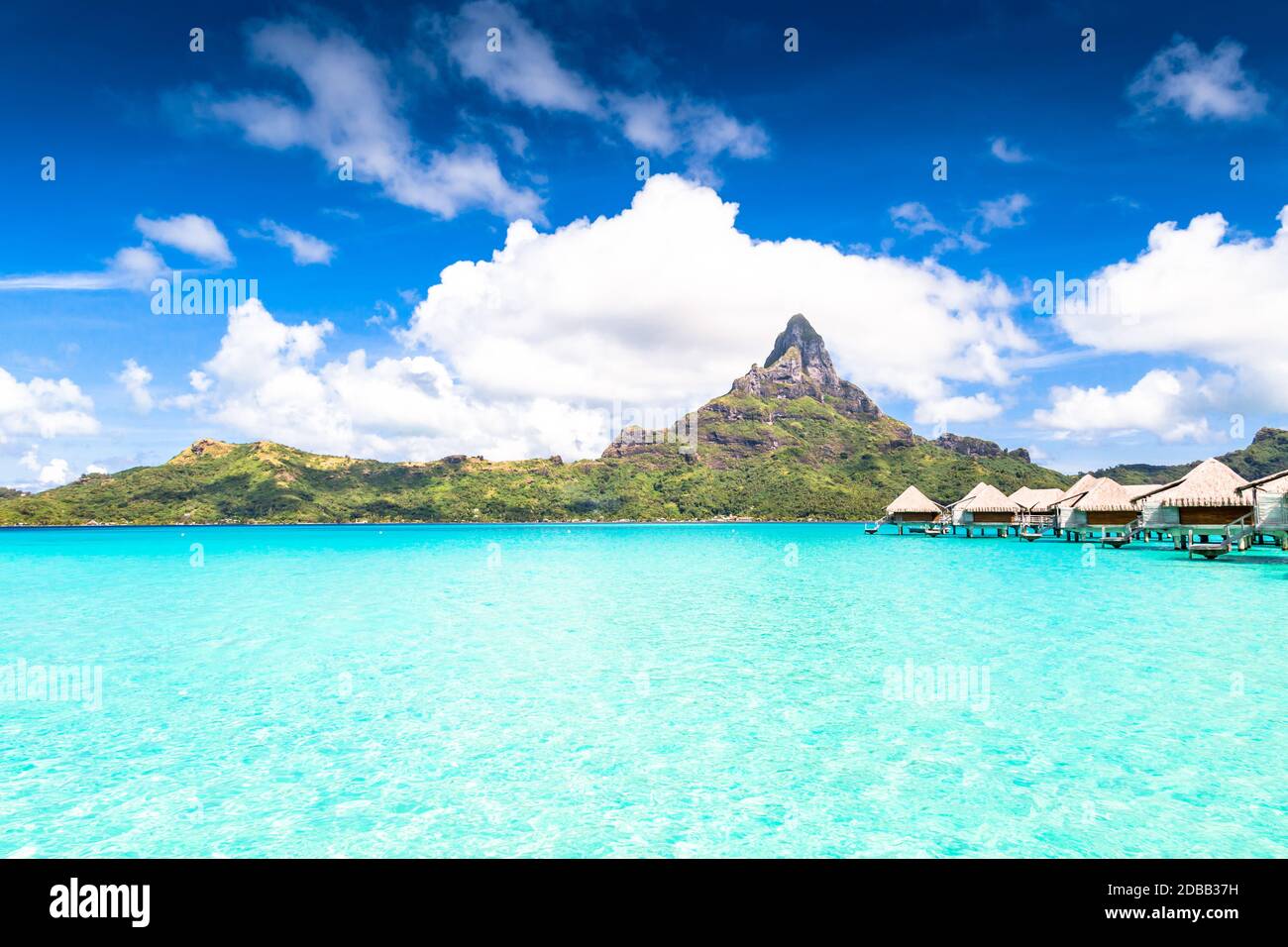 Isola di Bora Bora, Polinesia francese. Foto Stock