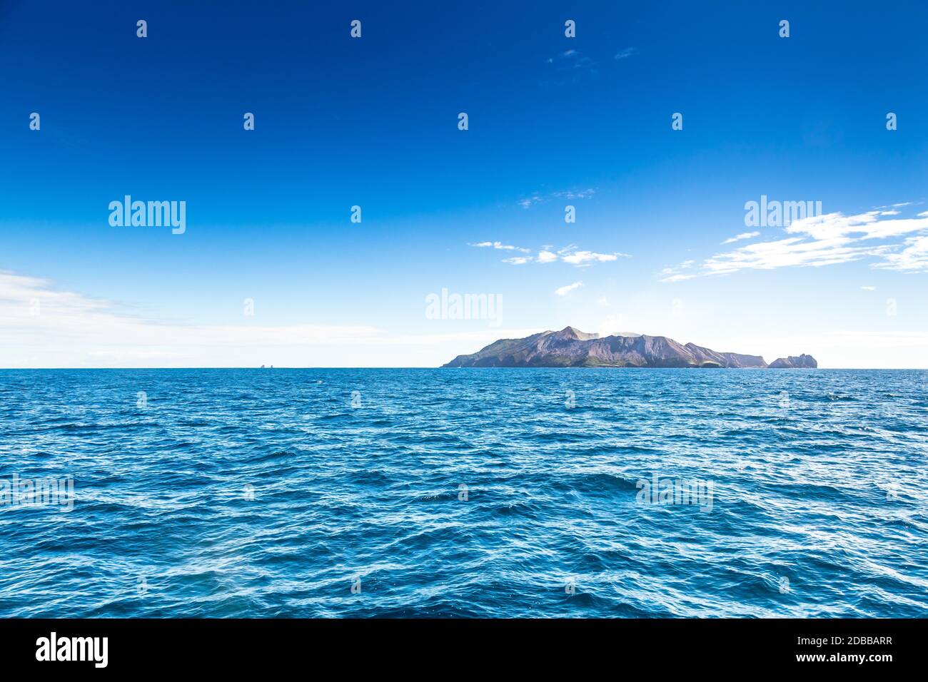 Vulcano attivo a White Island in Nuova Zelanda. Zolfo vulcanico il cratere del lago Foto Stock