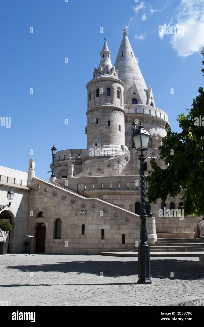 Punto di riferimento a Budapest. Bastione dei pescatori. Ungheria. Foto Stock