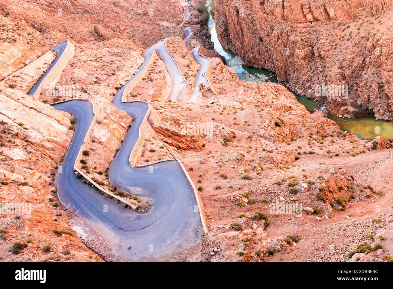 Dades Gorge è una bella strada tra le Montagne Atlas in Marocco Foto Stock