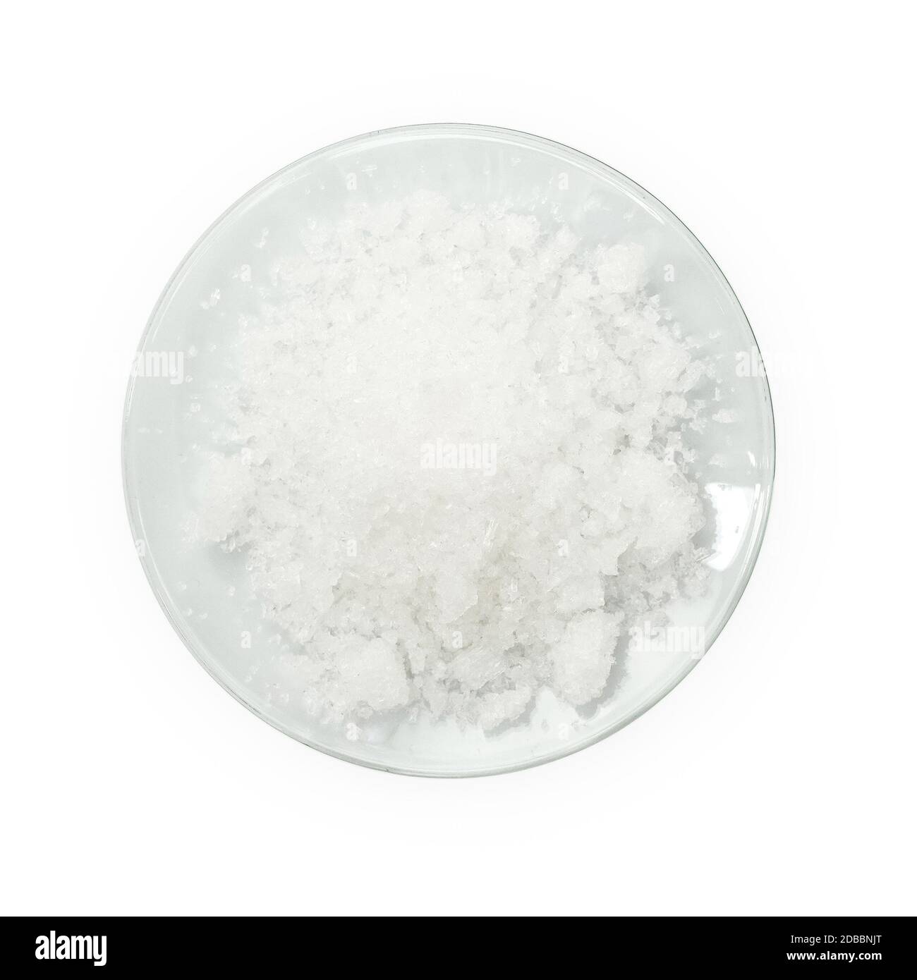Cloruro di potassio (KCl), un sale di alogenuro metallico composto da potassio e cloro. Il KCl è usato come fertilizzante, in medicina, in applicazioni scientifiche Foto Stock