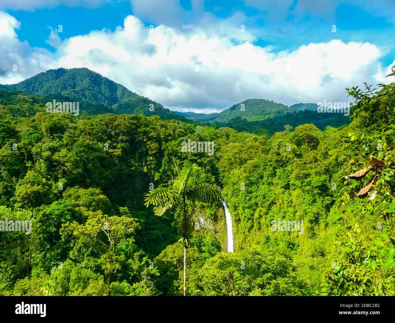 Cascata la Fortuna de San Carlos, parco nazionale del vulcano Arenal, Alajuela, San Carlos, Costa Rica Foto Stock