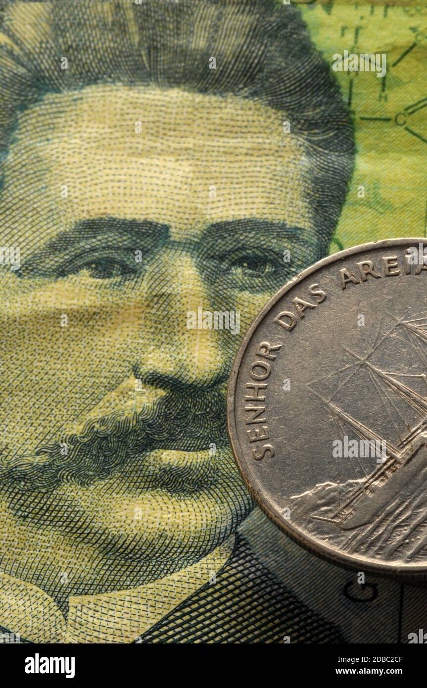 Primo piano sulla valuta di Capo Verde Foto Stock