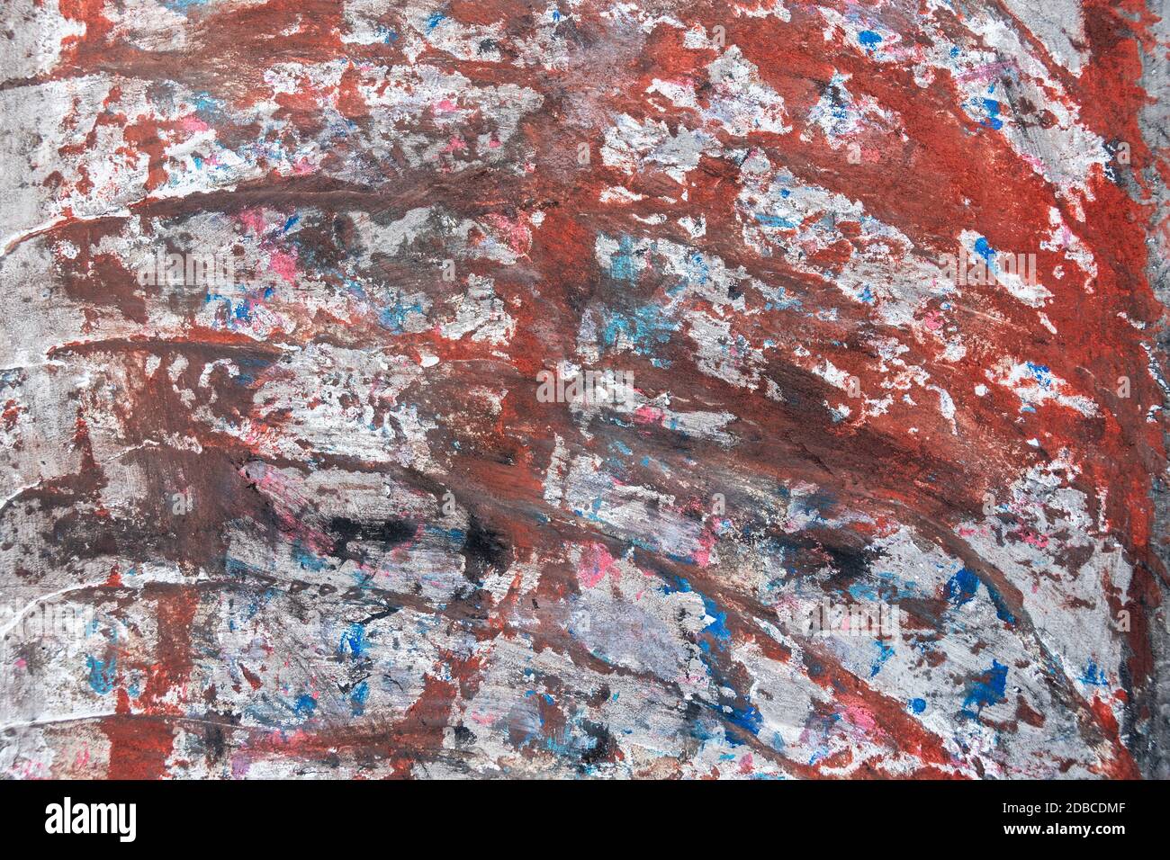 legno rustico di vari colori per decorazioni Foto Stock