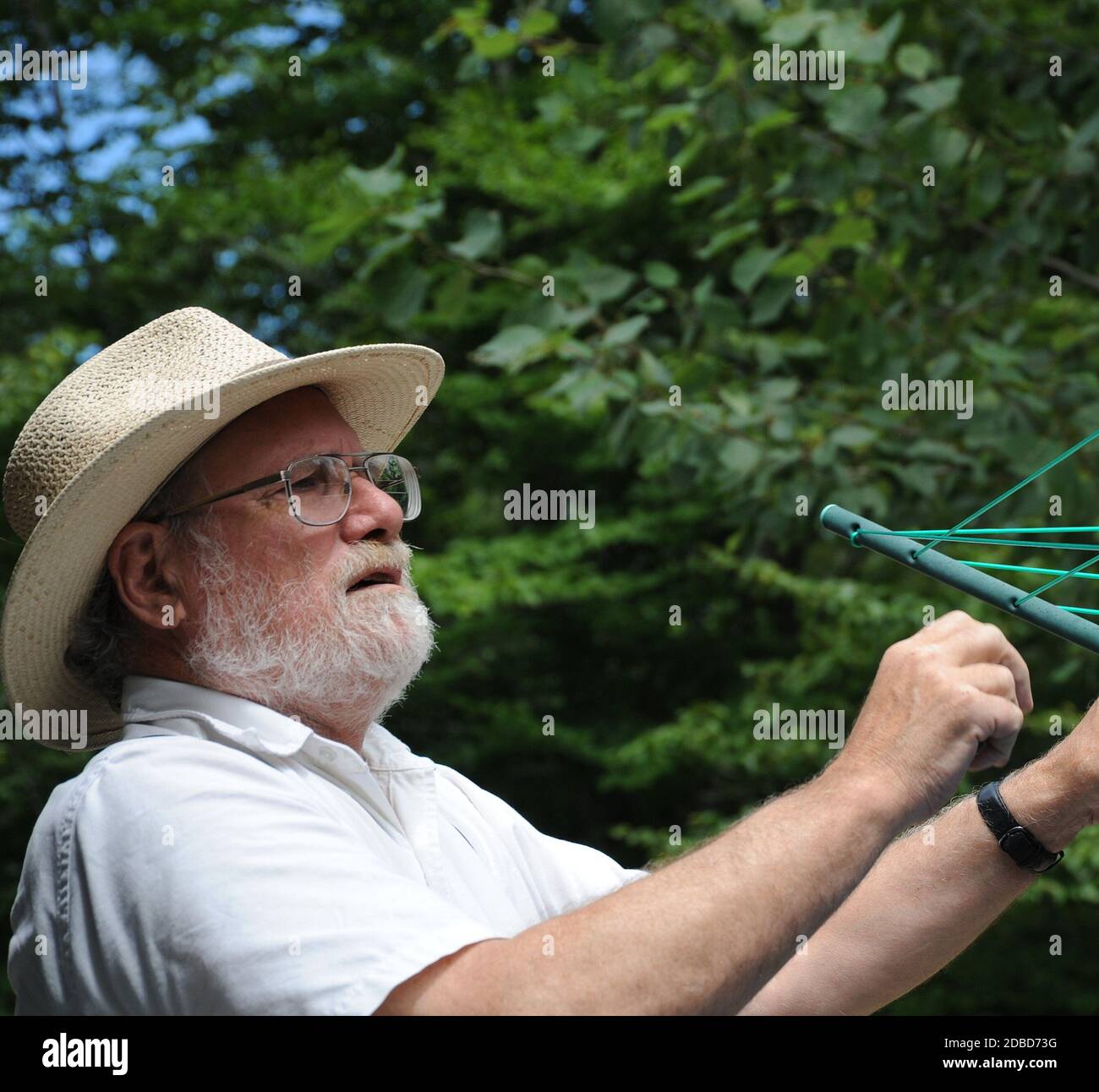 Giorno di lavaggio nel paese. Foto Stock