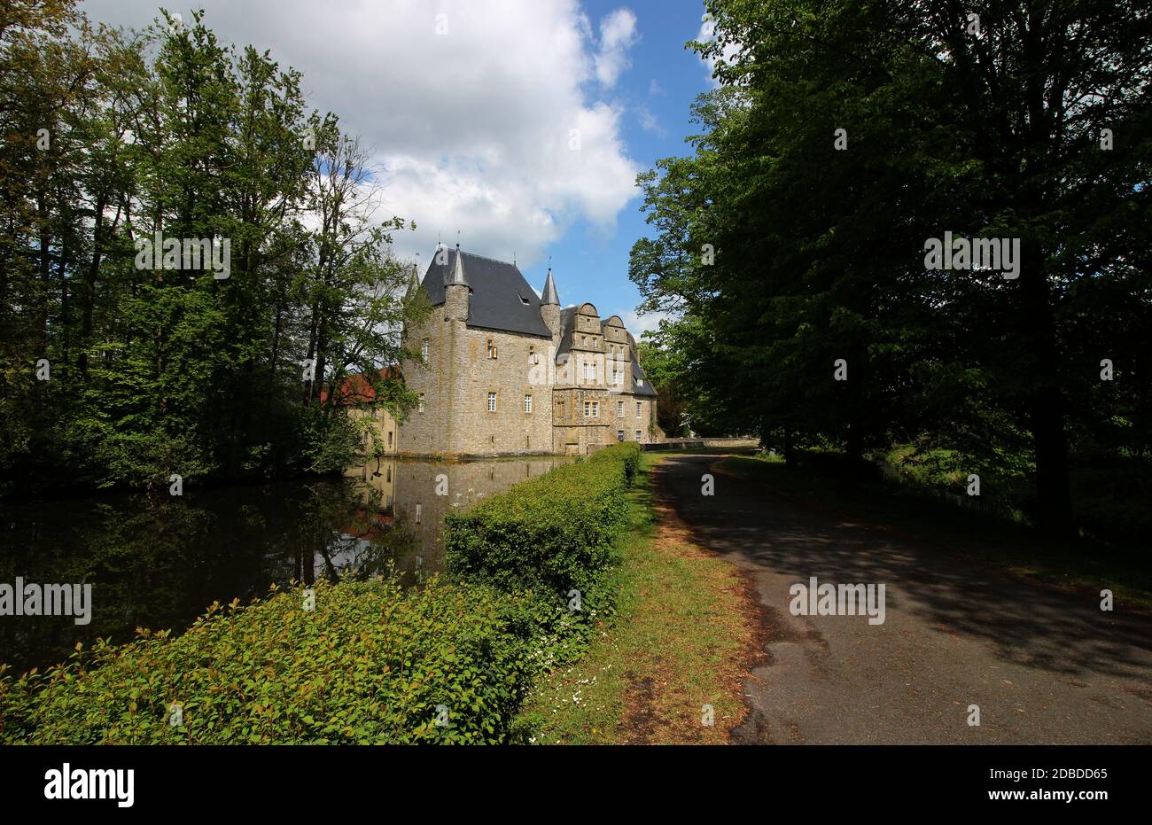 Un antico castello a OsnabrÃ¼ck Foto Stock