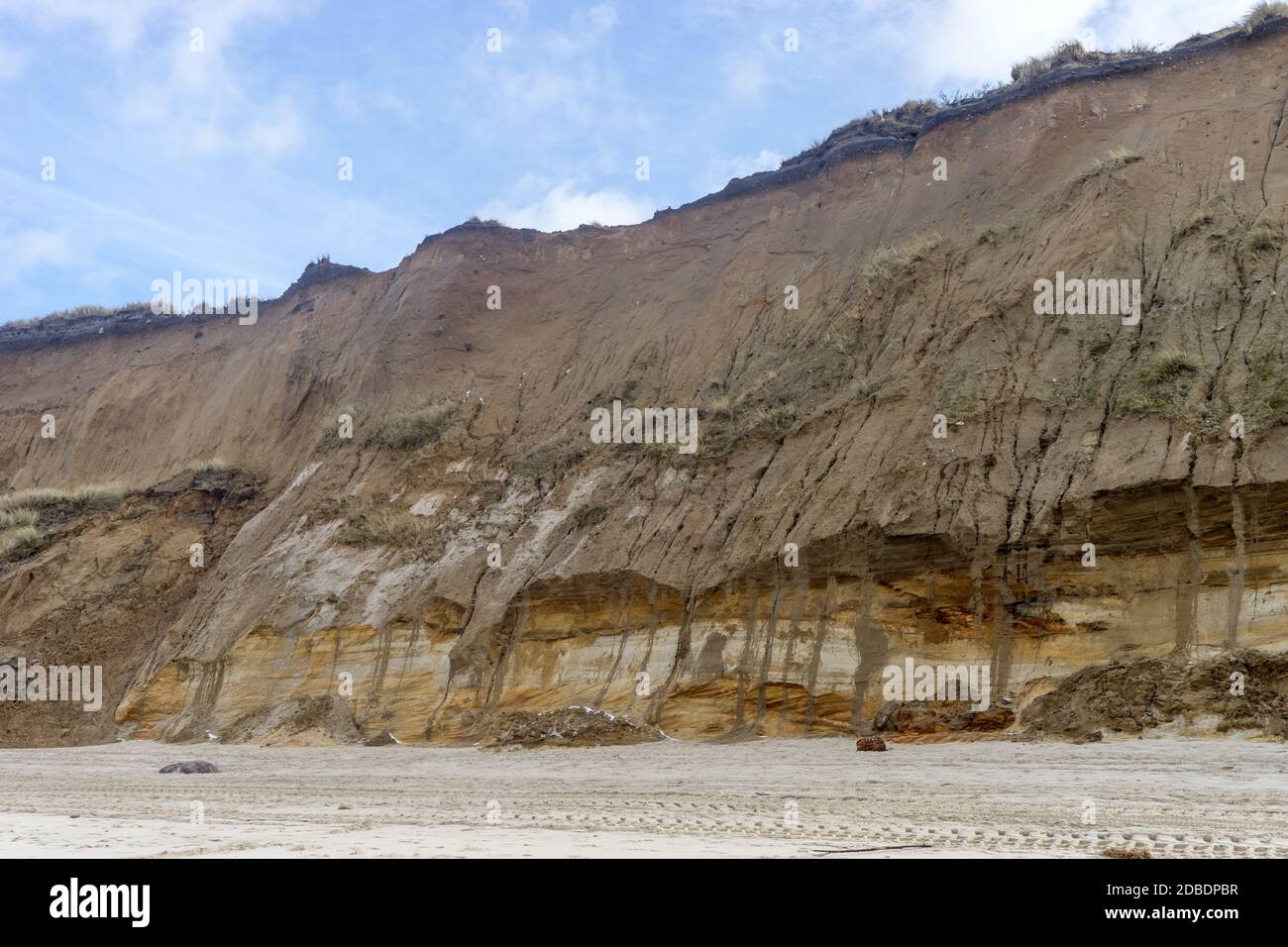 dune distrutta dalla tempesta Foto Stock