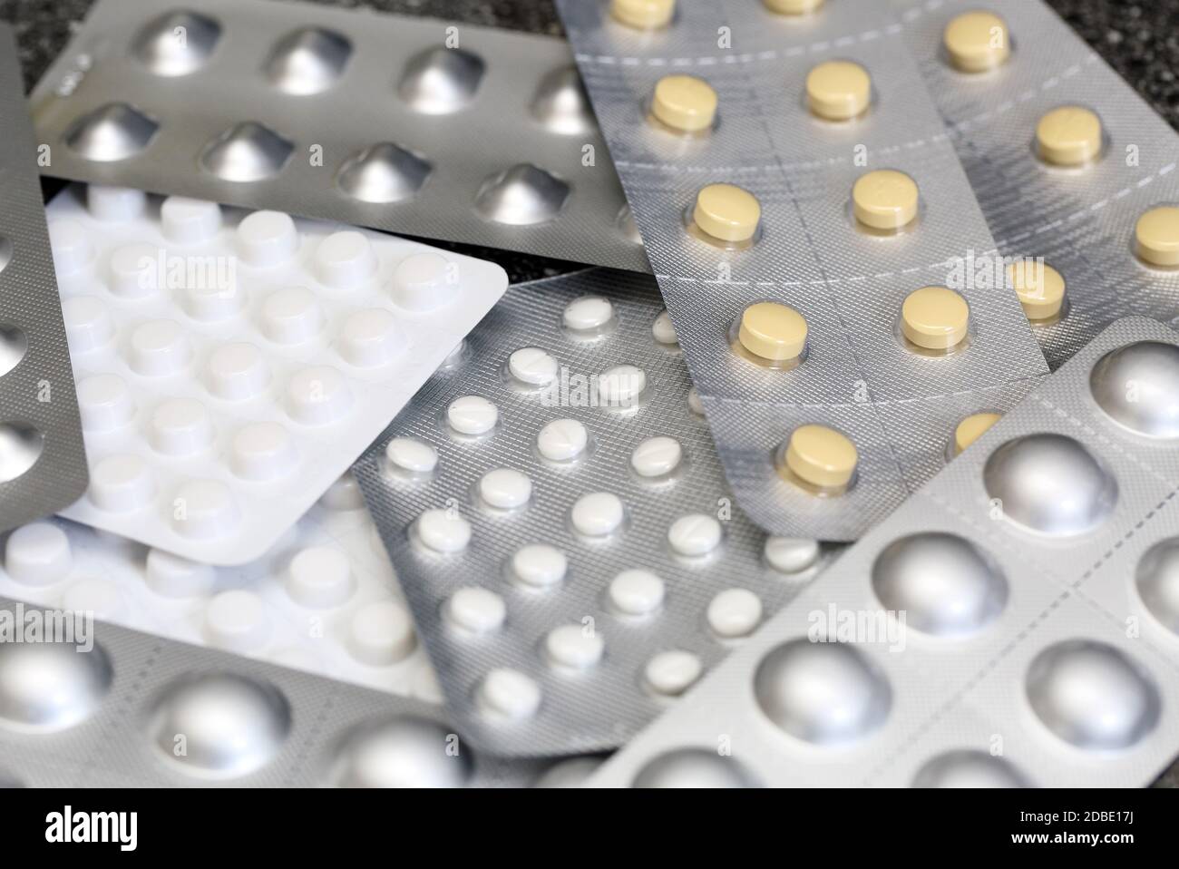Compresse in blister Foto Stock