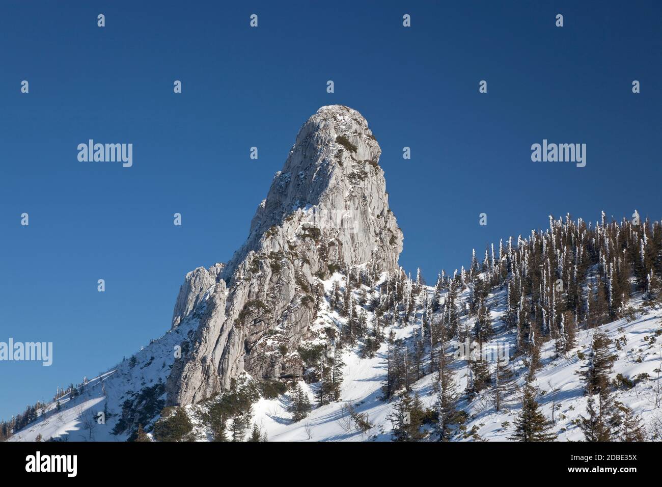 Geografia / viaggio, Germania, Baviera, Aschau nel Chiemgau, cima del Kampenwand (picco) (1669 m), diritti aggiuntivi-clearance-Info-non-disponibile Foto Stock