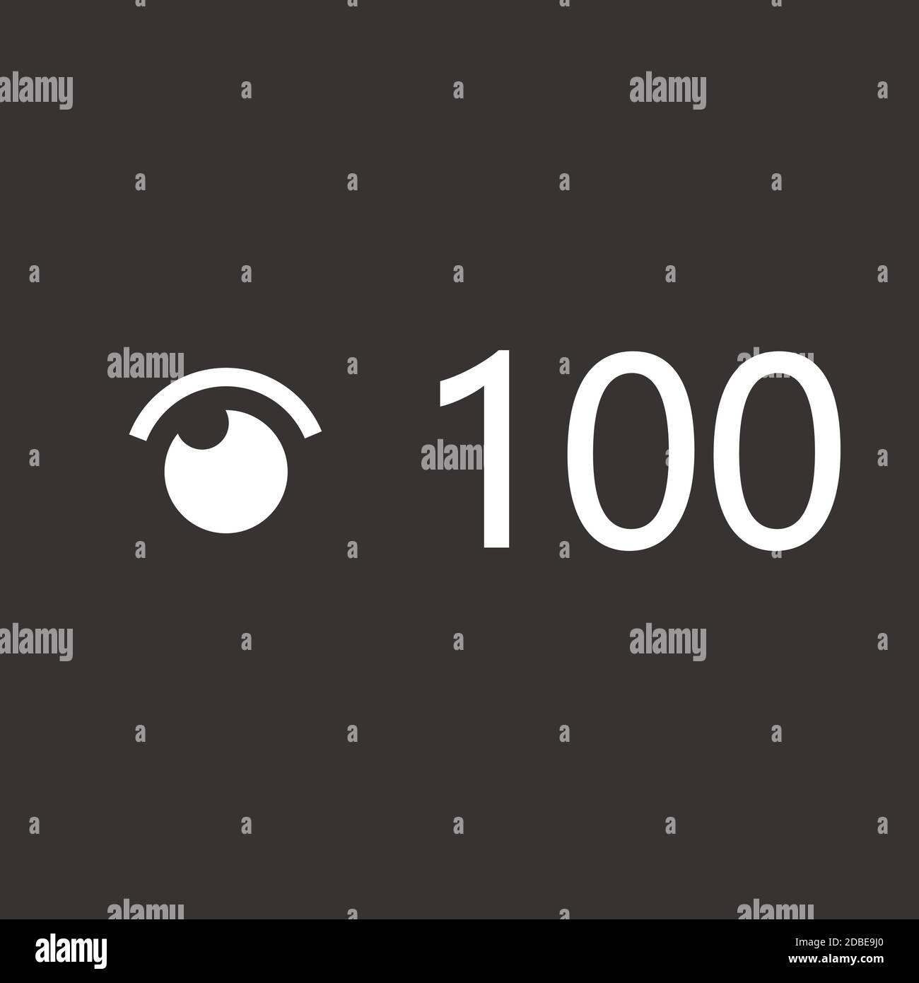 Contatore di viste vettoriali, conteggio utenti di primo piano del flusso live Illustrazione Vettoriale