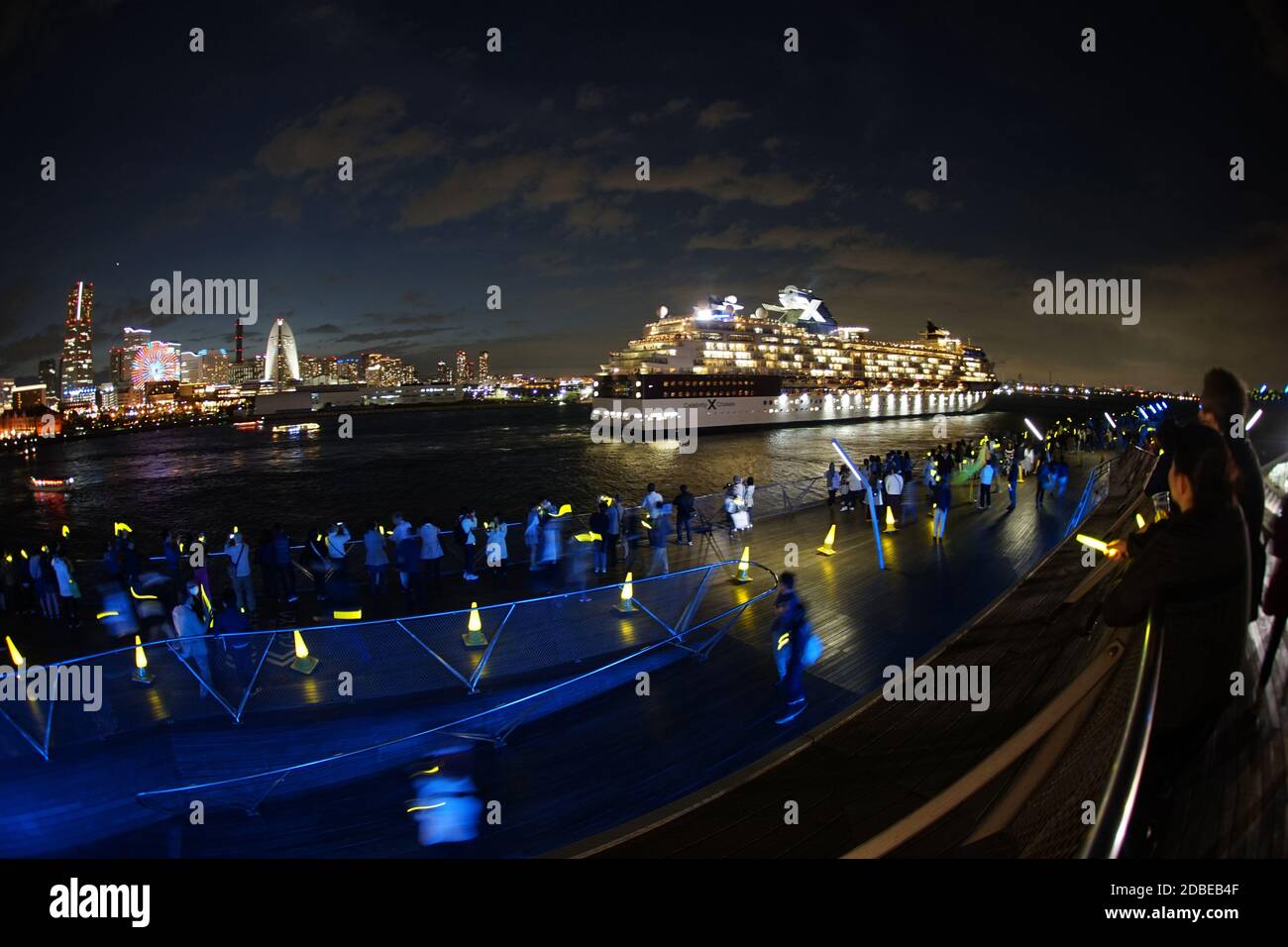 Cerimonia di partenza del Celebrity Millennium. Luogo di ripresa: Yokohama-città prefettura di kanagawa Foto Stock