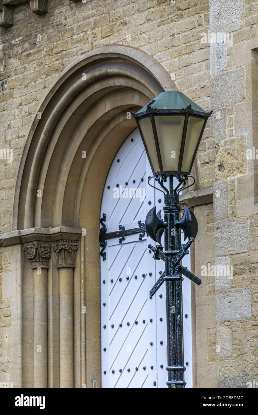 Bella città vecchia di Oxford in Gran Bretagna con edifici storici Foto Stock