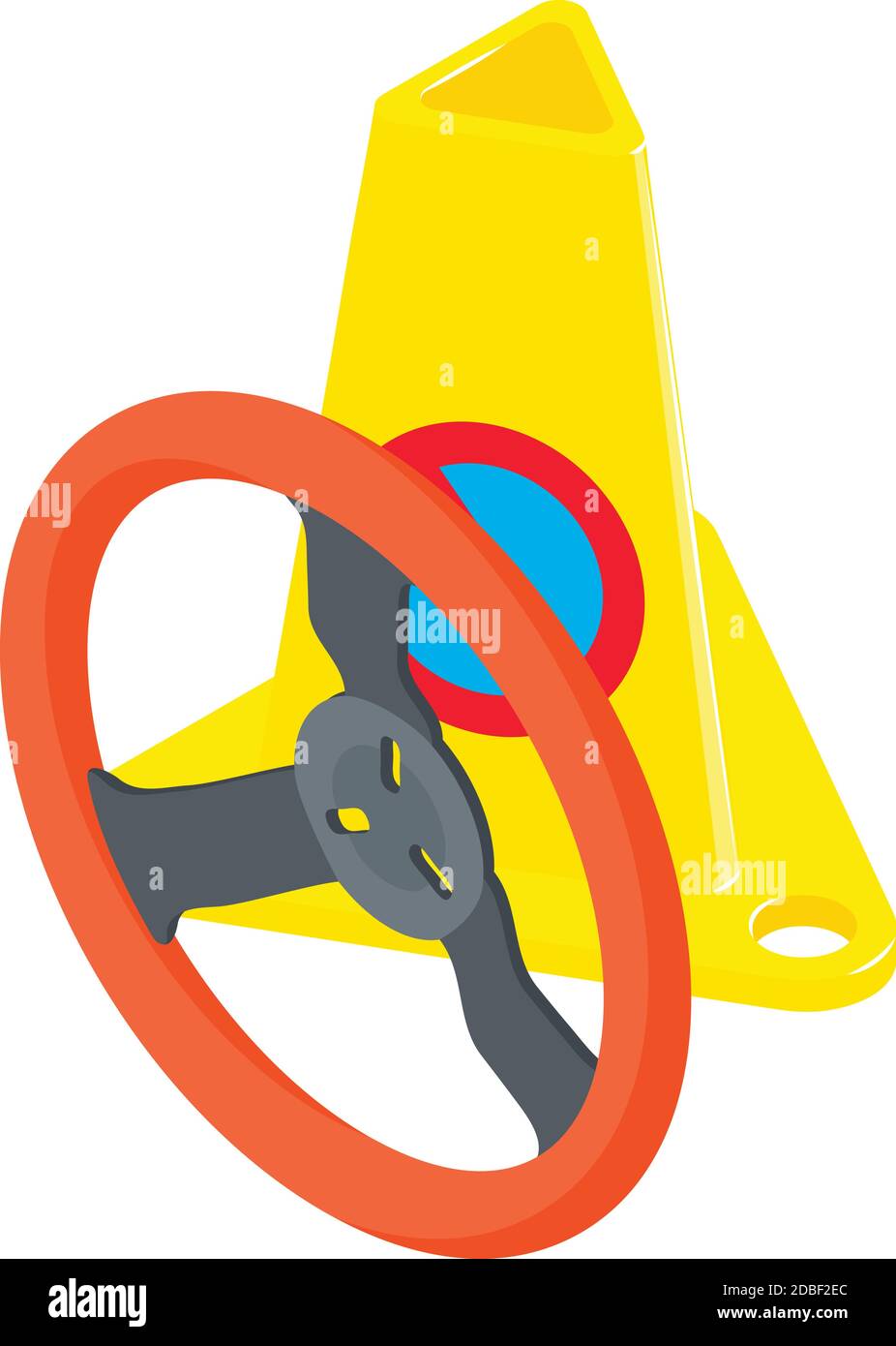 Icona degli accessori per auto. Illustrazione isometrica dell'icona vettore degli accessori per auto per il Web Illustrazione Vettoriale