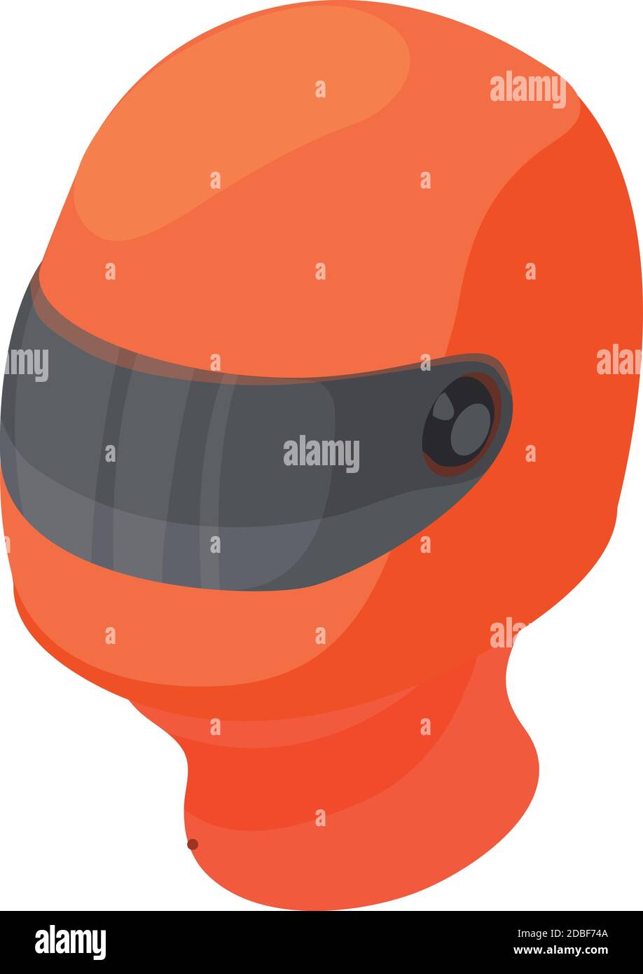 Icona casco Karting. Illustrazione isometrica dell'icona vettore del casco karting per il web Illustrazione Vettoriale
