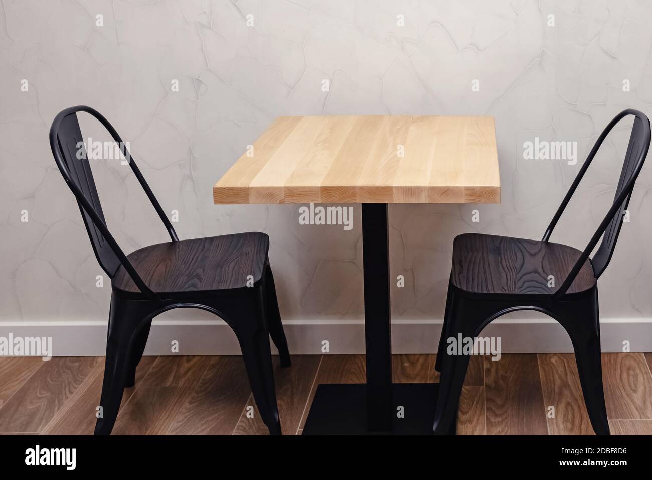 Dettagli di un interno di un piccolo caffè. Foto Stock