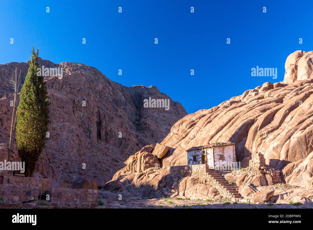 Monte Sinai, Monte Mosè in Egitto. Africa. Foto Stock