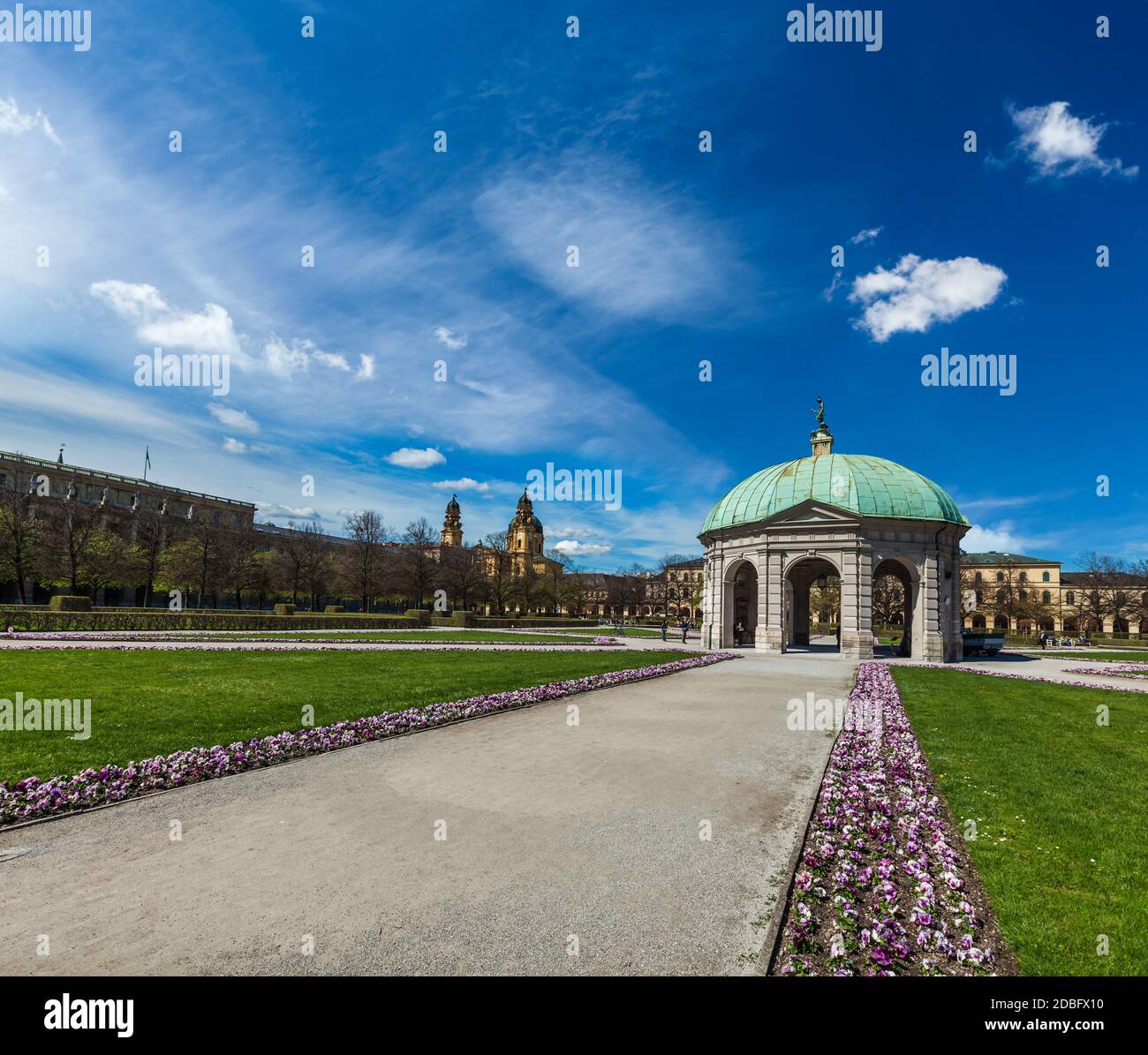 Pavilion di Hofgarten. Monaco di Baviera, Germania Foto Stock