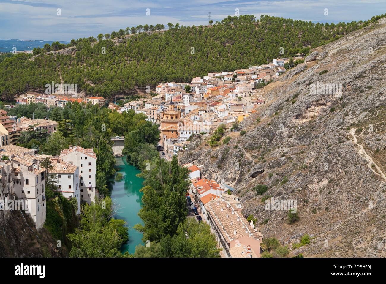 Quartiere di San Anton a Cuenca, Spagna. Foto Stock