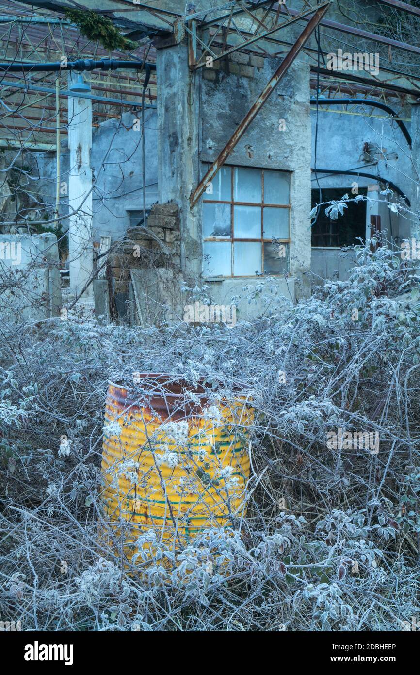 Fabbrica dismessa, luoghi abbandonati (Lazio, Italia, Europa) Foto Stock