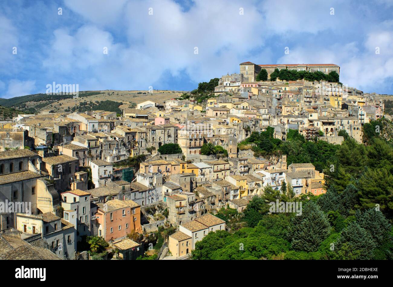 vista di rigusa ibla Foto Stock