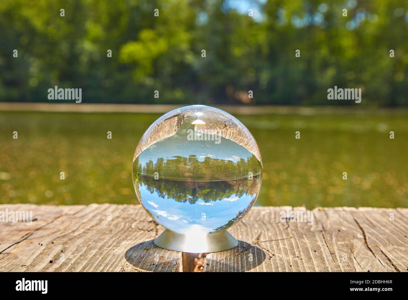 sfera di cristallo Foto Stock