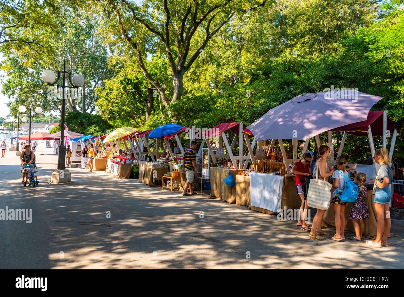 Città di krk, isola di Krk Foto Stock