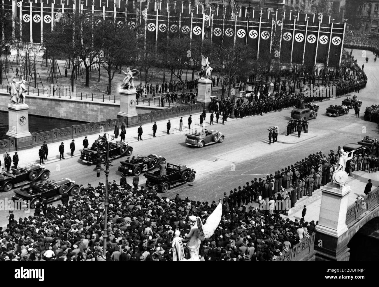 Adolf Hitler, celebrazioni del giorno di maggio Foto Stock
