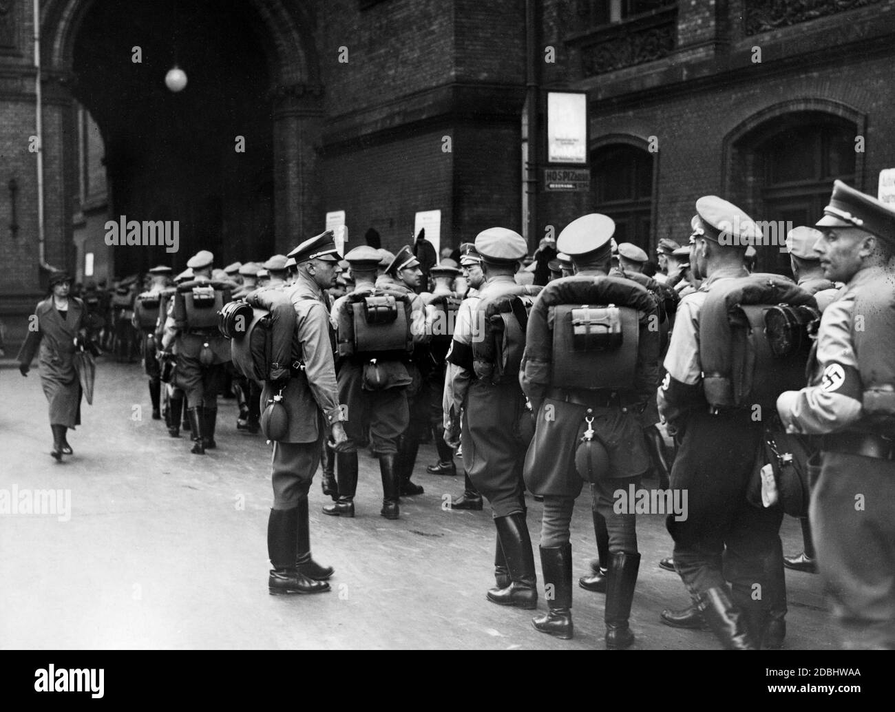 I leader politici si recheranno all'Anhalter Bahnhof di Berlino, da dove si recheranno a Norimberga. Foto Stock