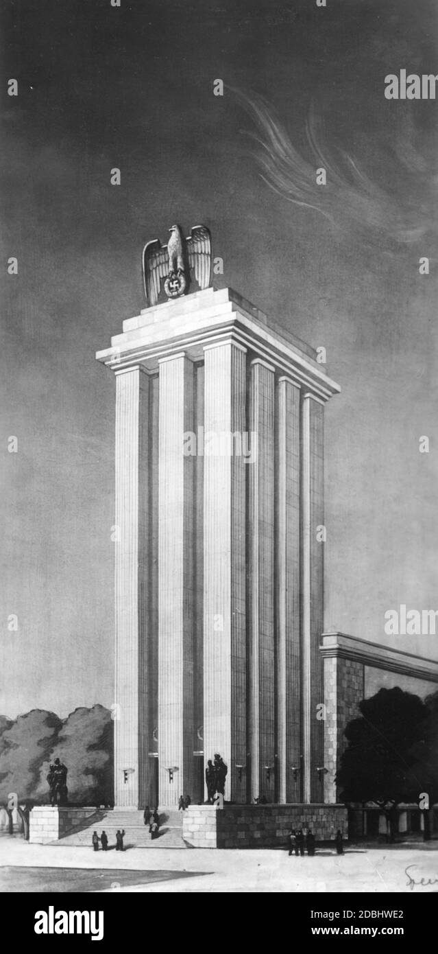 Padiglione Della Germania All'esposizione Universale Di Parigi Del 1937 Germania 1937 esposizione mondiale parigi 1937 immagini e fotografie