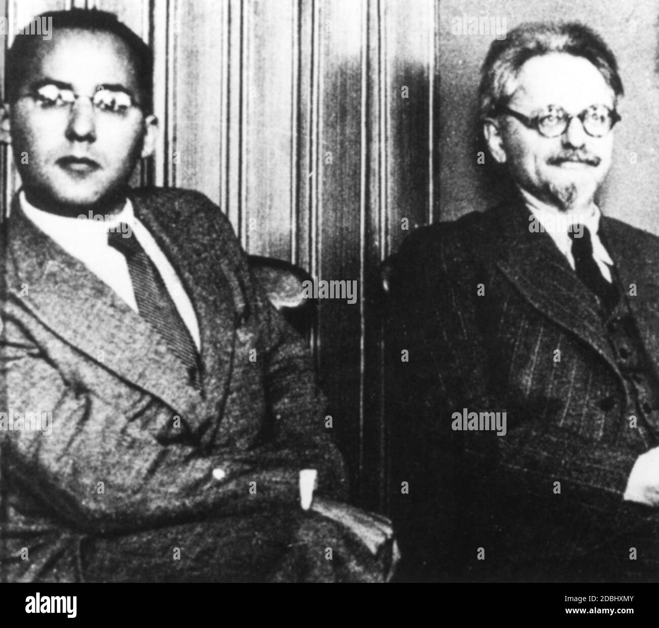 La situazione di Leon Trotsky in Norvegia peggiorò dopo un burlaio a casa sua, diventando sempre più isolato. Finalmente lasciò l'Europa per il Messico. Foto Stock