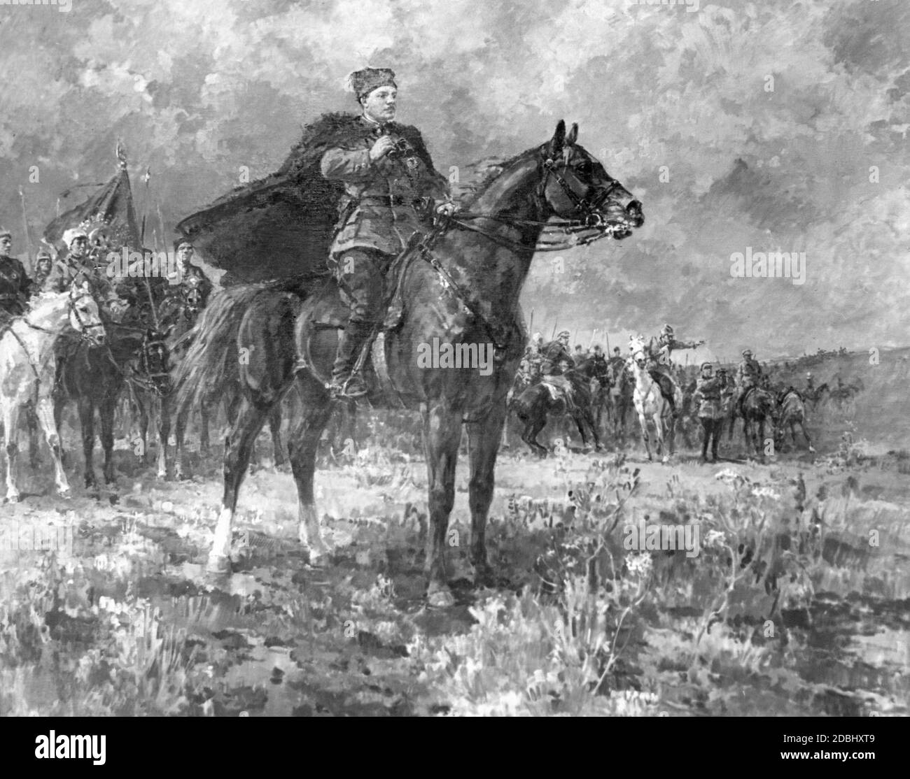 Kliment Voroshilov, uno dei pochi confidenti di Stalin, che lo accompagnò fin dalla guerra civile e sopravvisse alle sue purghe e al dittatore stesso. Voroshilov ha ricoperto vari alti uffici nell'Unione Sovietica. Tra le altre cose, fu Commissario popolare per la Difesa e Presidente del Presidio del Soviet Supremo, e quindi capo di Stato del paese. Foto Stock