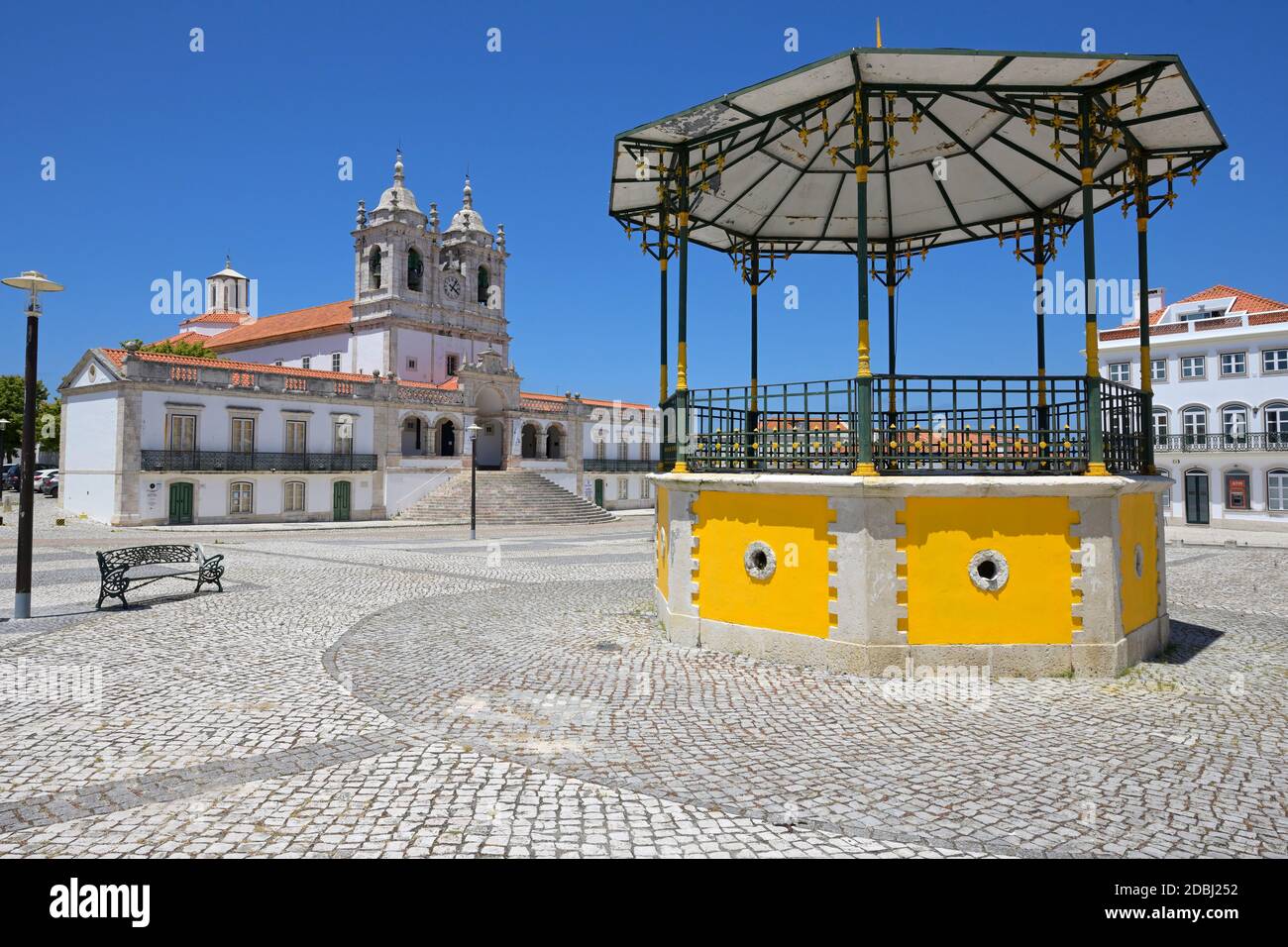 Chiesa di nostra Signora di Nazare, Largo Nossa Senhora da Nazare, villaggio di Sitio, Nazare, distretto di Leiria, Portogallo, Europa Foto Stock