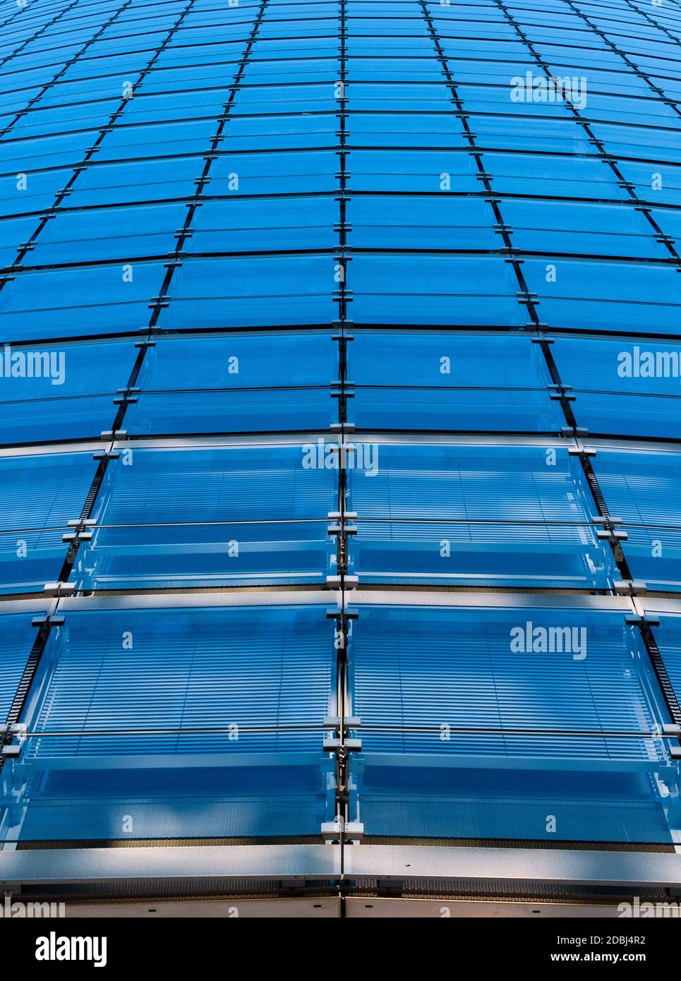 di fronte ad un alto edificio Foto Stock