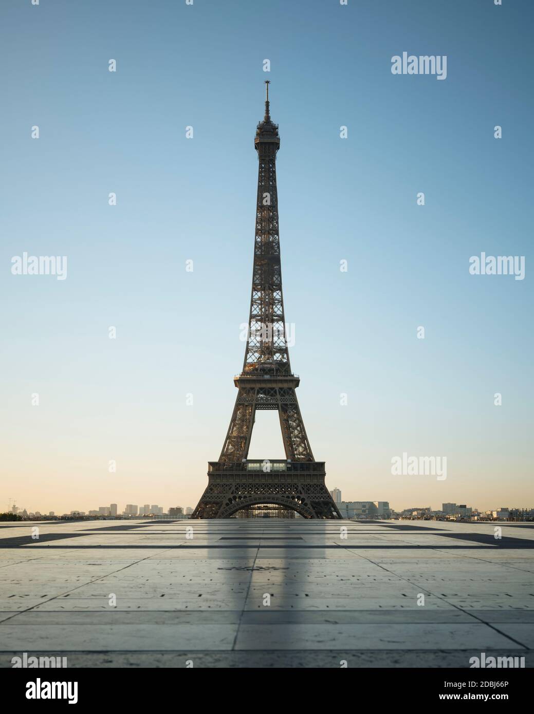 Torre Eiffel, Palais de Chaillot, Parigi, Ile-de-France, Francia, Europa Foto Stock