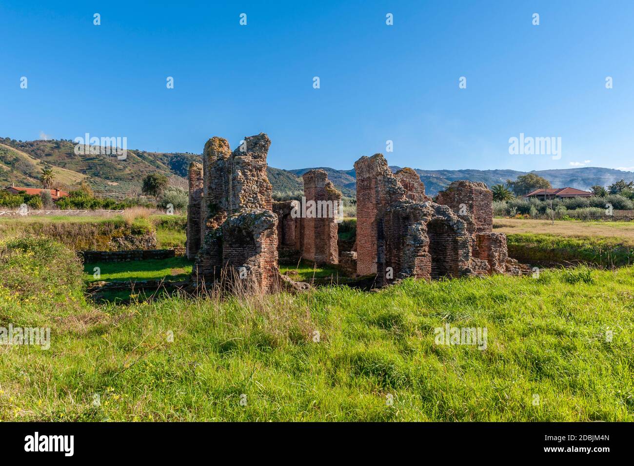 Italia Calabria - Curinga Acconia - Terme romane III-IV secolo AD - bagni privati che fanno parte di un grande villa monumentale Foto Stock