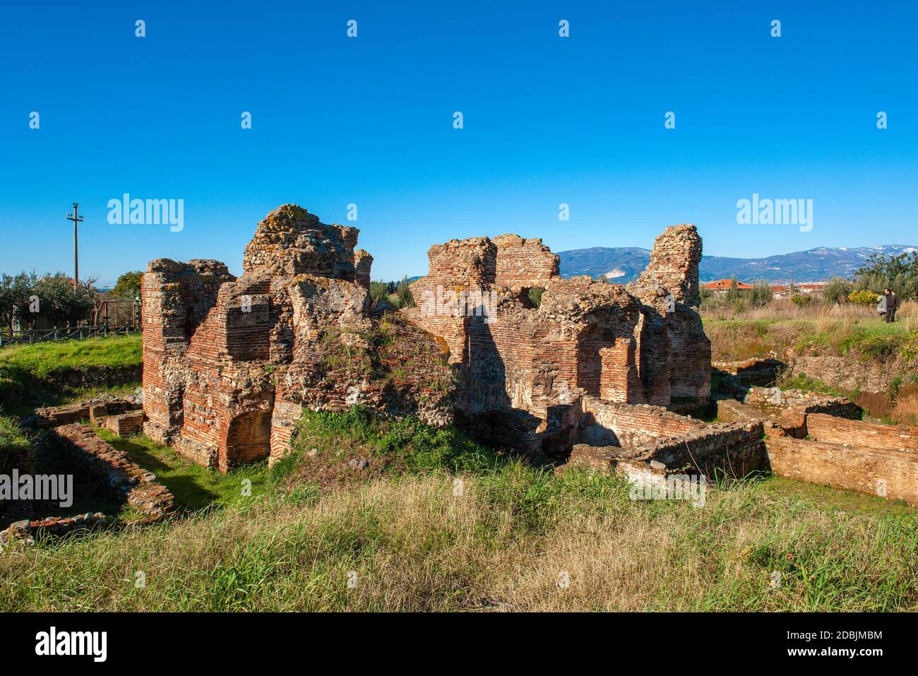 Italia Calabria - Curinga Acconia - Terme romane III-IV secolo AD - bagni privati che fanno parte di un grande villa monumentale Foto Stock