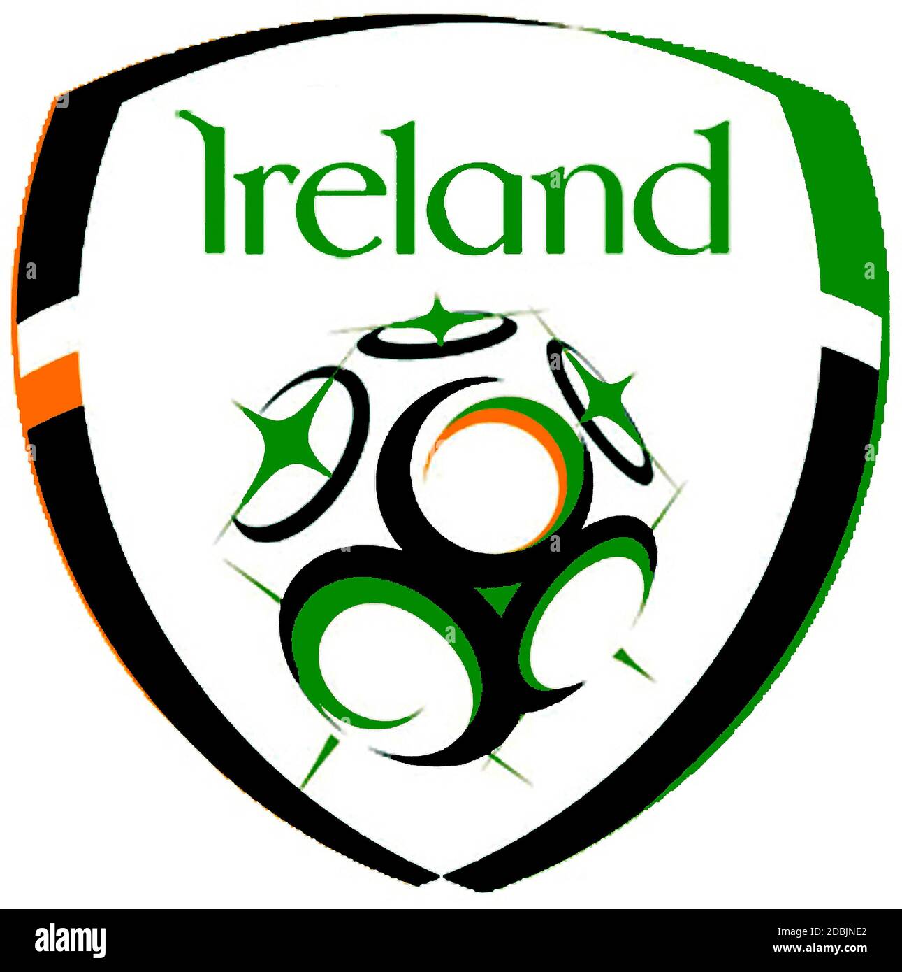 Logo dell'Irish Football Association fai e della Nazionale - Irlanda. Foto Stock