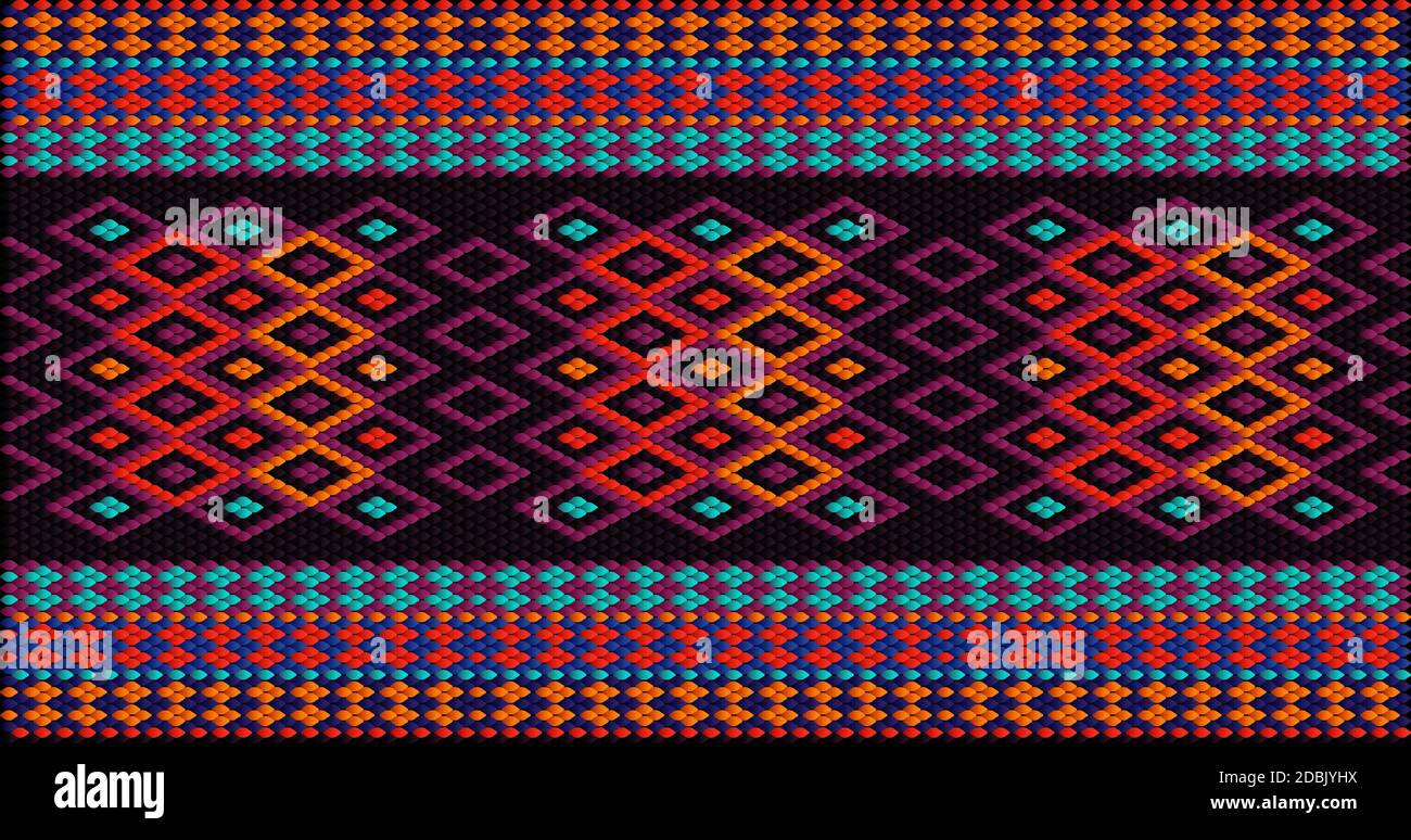 Modello vettoriale senza cuciture latino-americano Illustrazione Vettoriale