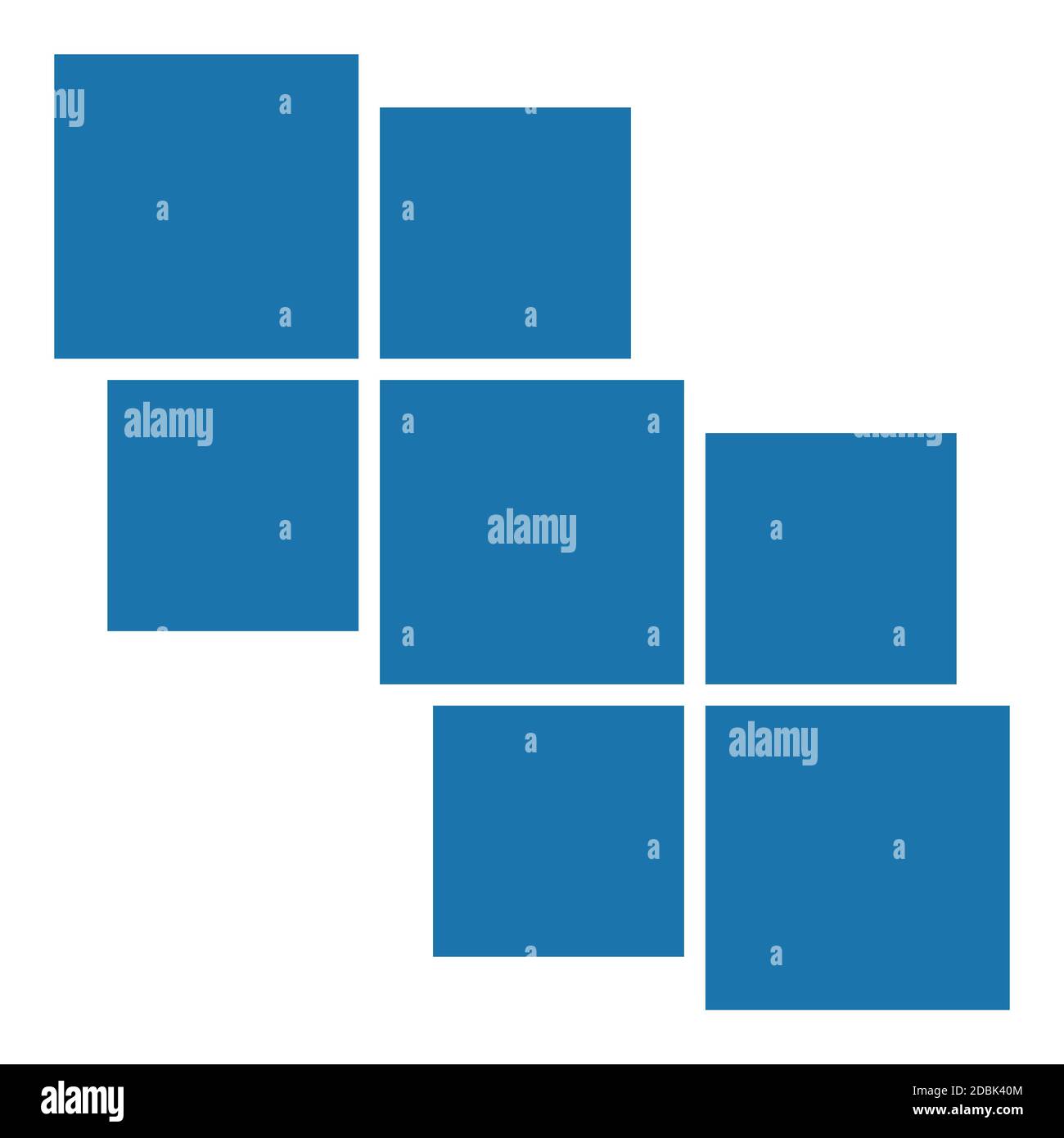 Cornice vettoriale per foto e immagini, collage fotografico, puzzle fotografico. Mood Board vettoriale. EPS 10 Illustrazione Vettoriale